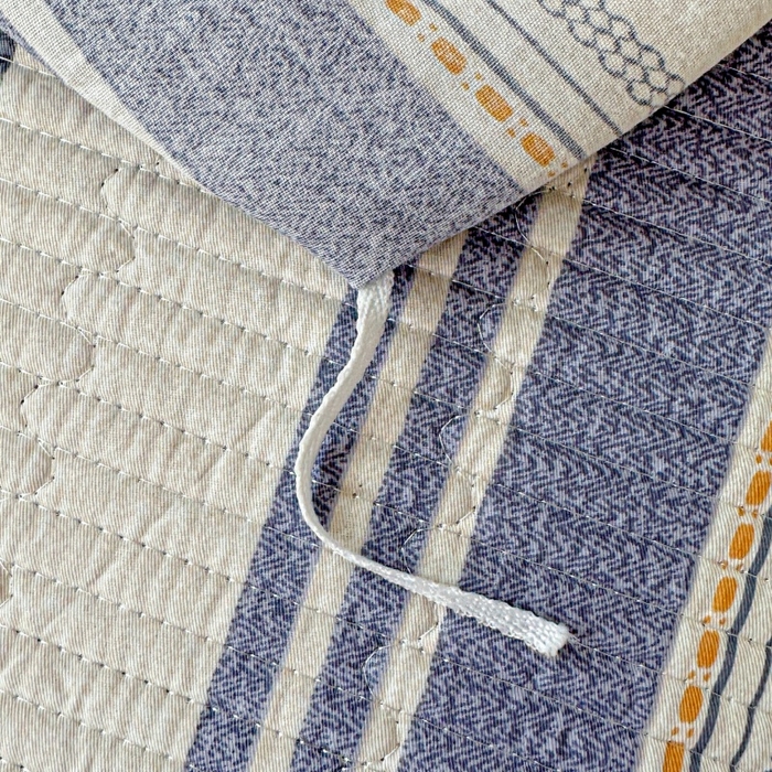 91家纺网 家纺一手货源 找家纺 文黛家居 2026新款全棉夹棉印花床盖四件套【支持定做】 乐芙生活