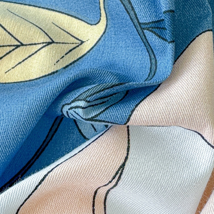 91家纺网 家纺一手货源 找家纺 文黛家居 2026新款全棉夹棉印花床盖四件套【支持定做】 流莹