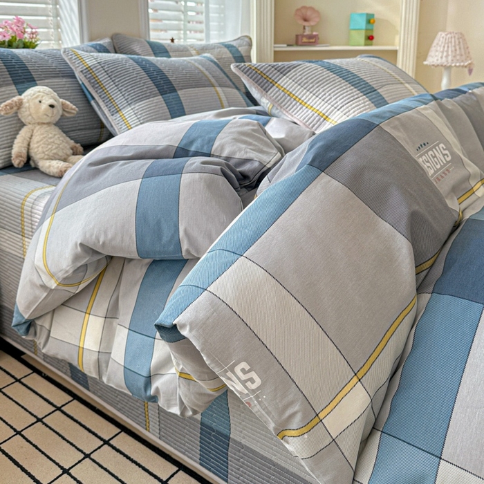 文黛家居 2026新款全棉夹棉印花床盖四件套【支持定做】 摩卡庄园