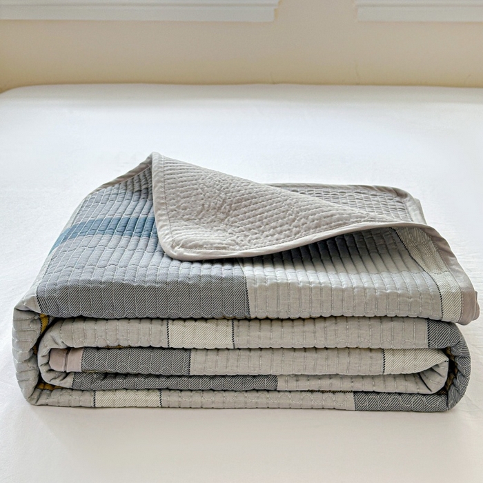 91家纺网 家纺一手货源 找家纺 文黛家居 2026新款全棉夹棉印花床盖四件套【支持定做】 摩卡庄园