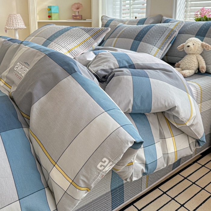 91家纺网 家纺一手货源 找家纺 文黛家居 2026新款全棉夹棉印花床盖四件套【支持定做】 摩卡庄园