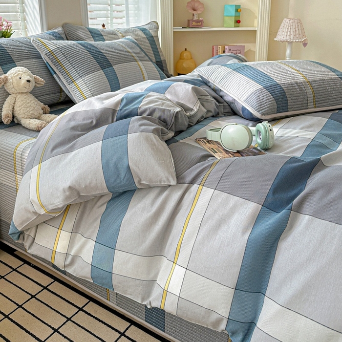 91家纺网 家纺一手货源 找家纺 文黛家居 2026新款全棉夹棉印花床盖四件套【支持定做】 摩卡庄园