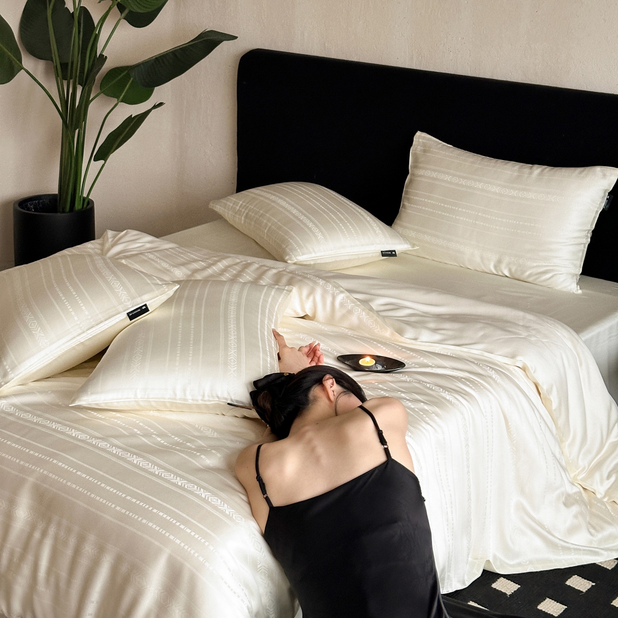 91家纺网 家纺一手货源 找家纺 （总）三味舒屋 2026新款60s天丝丝韵提花系列四件套