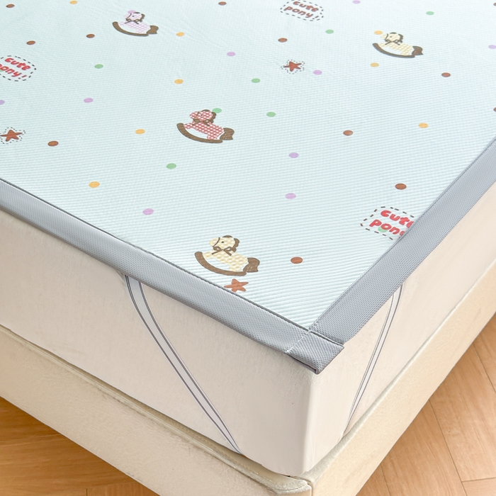 91家纺网 家纺一手货源 找家纺 （总）优品惠 2026春夏新款冰豆豆印花凉席三件套