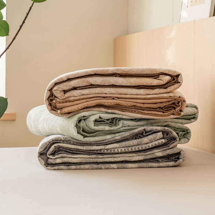 91家纺网 家纺一手货源 找家纺 （总）鸣升家纺 2026春夏新款全棉双层纱大提花夏被夏凉被空调被