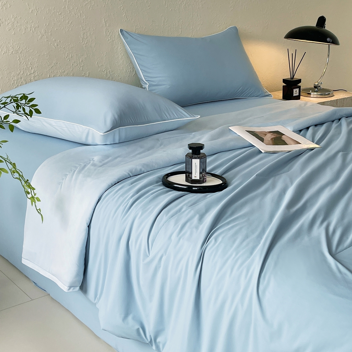 91家纺网 家纺一手货源 找家纺 色鬼布艺高端家居主号 2026新款深睡双面凉感控温被夏被夏凉被空调被现货现发3.0 静水蓝