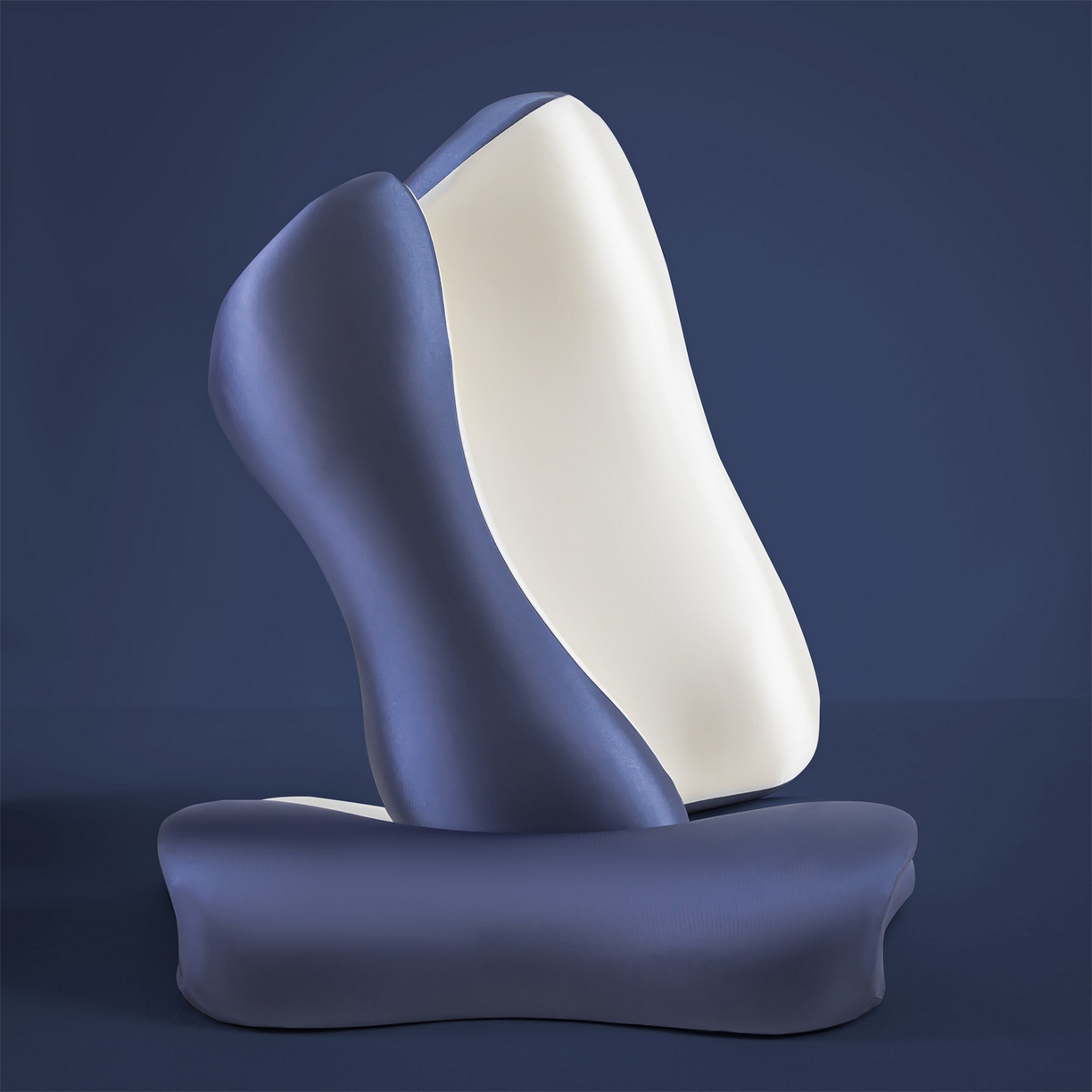 91家纺网 家纺一手货源 找家纺 麦肯锡 2026新款慢回弹云翼枕记忆枕枕头 蓝色