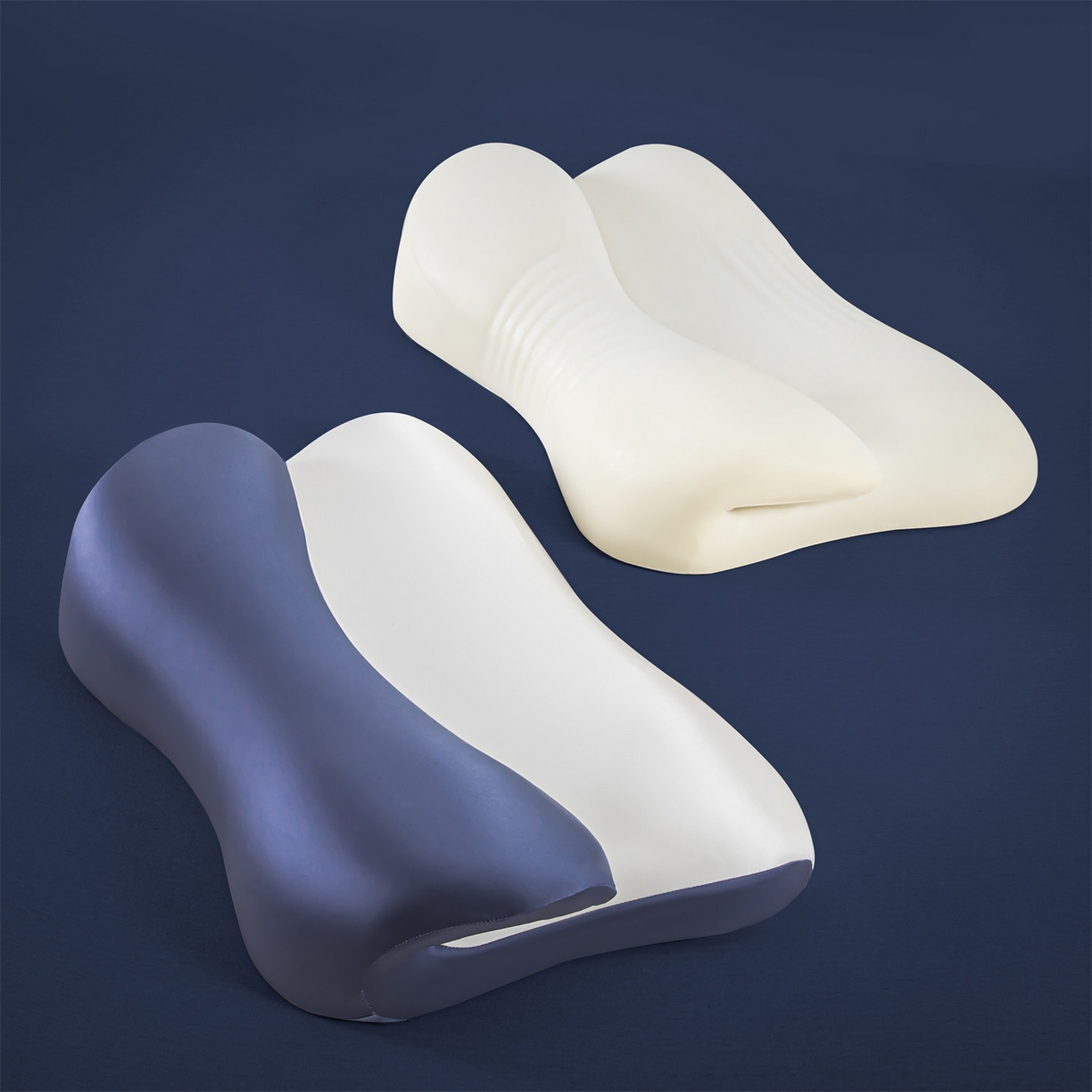 91家纺网 家纺一手货源 找家纺 麦肯锡 2026新款慢回弹云翼枕记忆枕枕头 蓝色