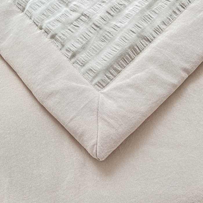 91家纺网 家纺一手货源 找家纺 鸣升家纺 2026新款A类全棉提花皱皱纱夏被100%棉花被空调被 气质灰