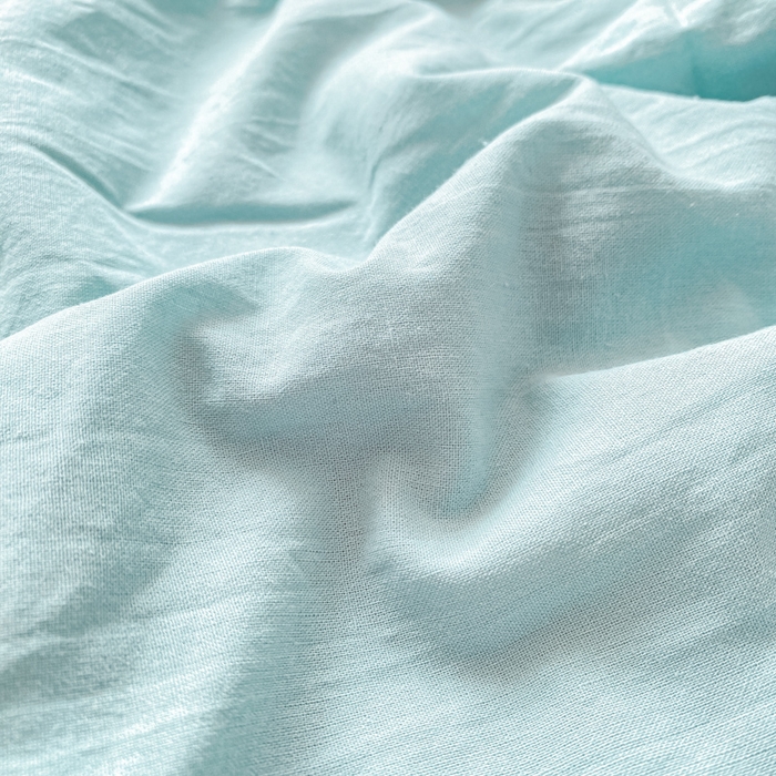 91家纺网 家纺一手货源 找家纺 鸣升家纺 2026新款A类全棉提花皱皱纱夏被100%棉花被空调被 浅水蓝