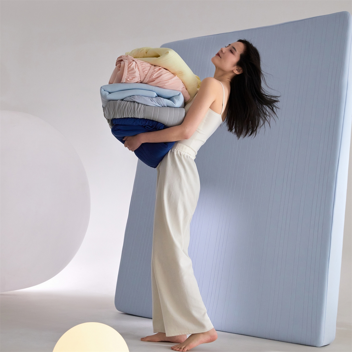 （总）头等舱 2026新款锦氨A类深睡无胶透气自然凉感床笠软凉席