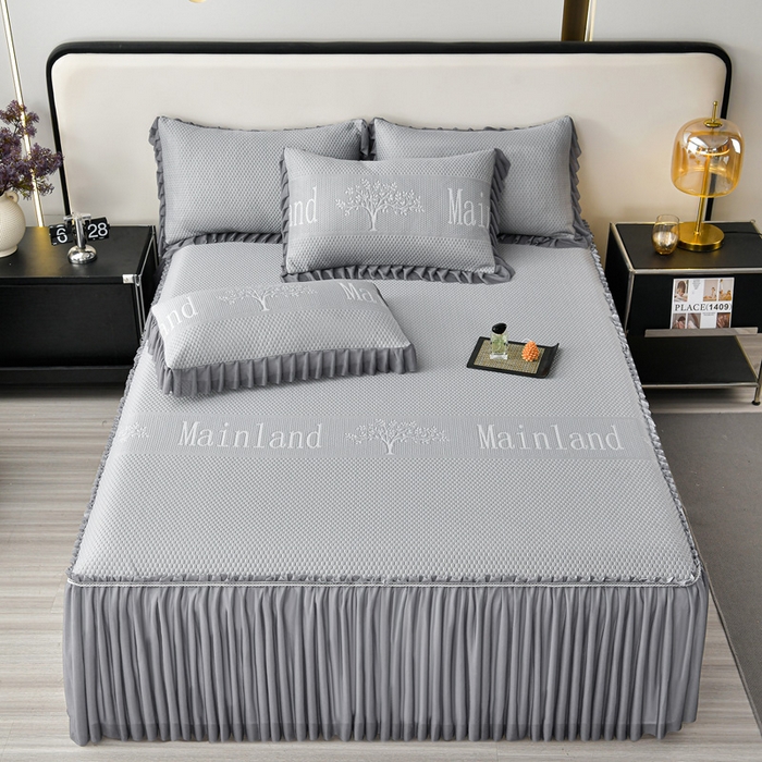 91家纺网 家纺一手货源 找家纺 （总）星窝家纺 2026新款冰豆豆床裙款凉席