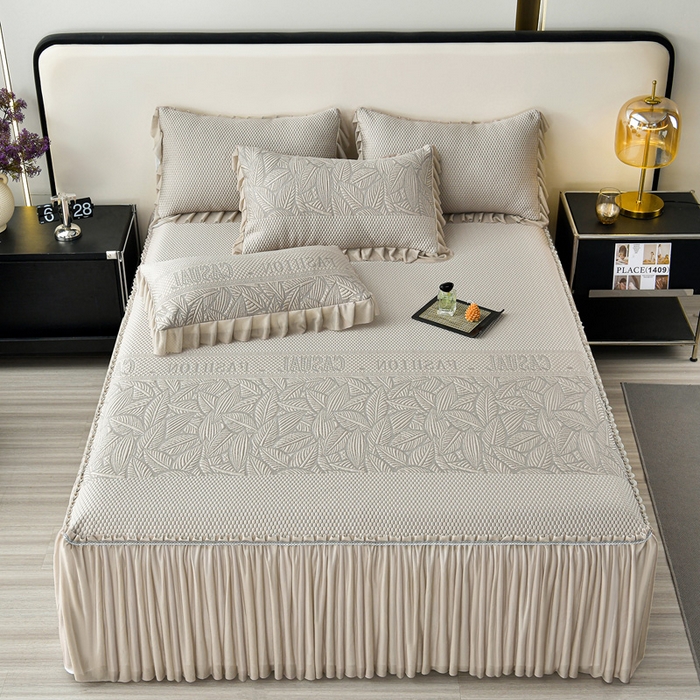 91家纺网 家纺一手货源 找家纺 （总）星窝家纺 2026新款冰豆豆床裙款凉席