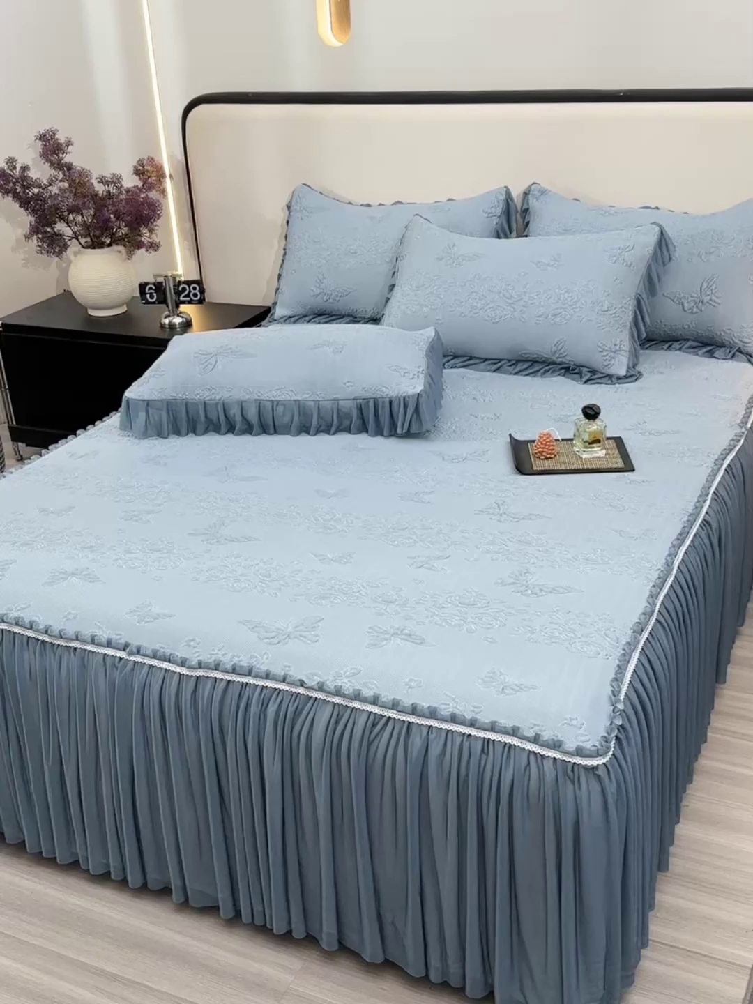 91家纺网 家纺一手货源 找家纺 （总）星窝家纺 2026新款冰豆豆床裙款凉席