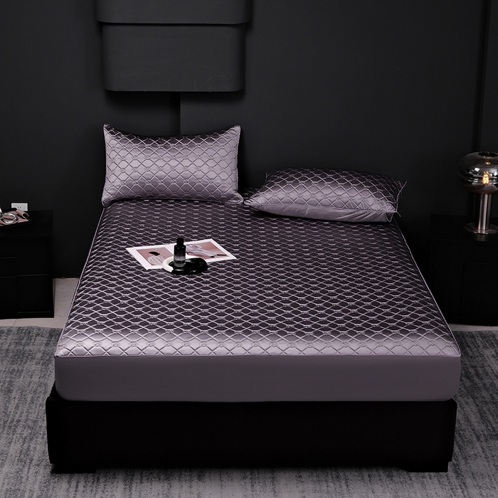 91家纺网 家纺一手货源 找家纺 （总）阿那亚 2026新款冰萃凉感硅胶凉席三件套夏被四件套