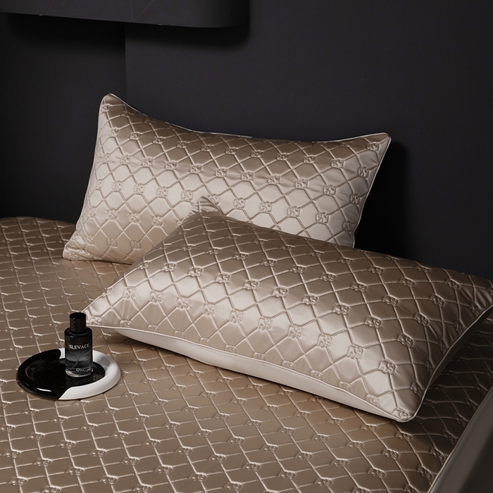 91家纺网 家纺一手货源 找家纺 （总）阿那亚 2026新款冰萃凉感硅胶凉席三件套夏被四件套