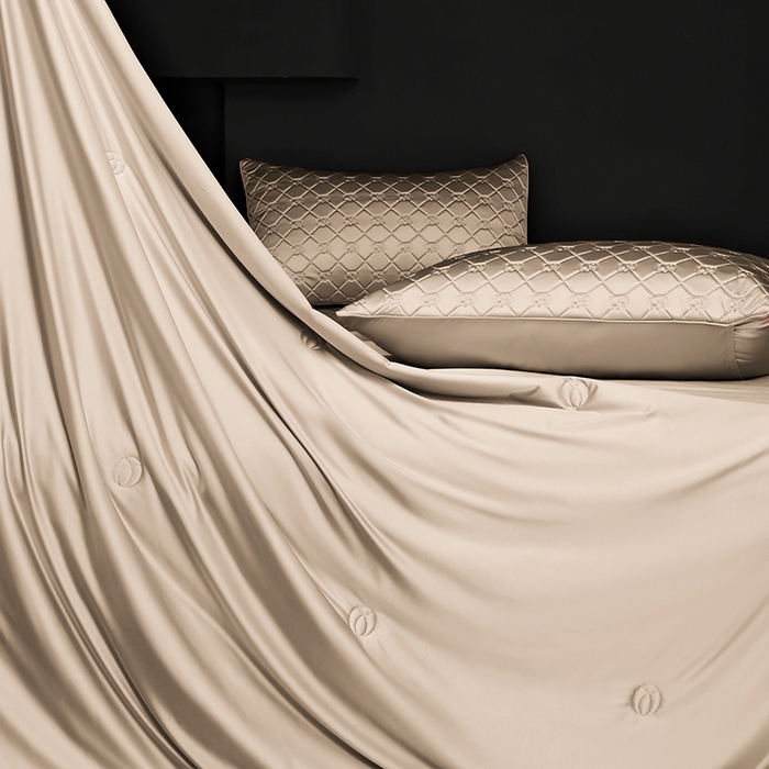 91家纺网 家纺一手货源 找家纺 （总）阿那亚 2026新款冰萃凉感硅胶凉席三件套夏被四件套