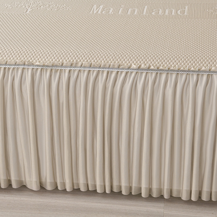 91家纺网 家纺一手货源 找家纺 星窝家纺 2026新款冰豆豆床裙款凉席 金调树影