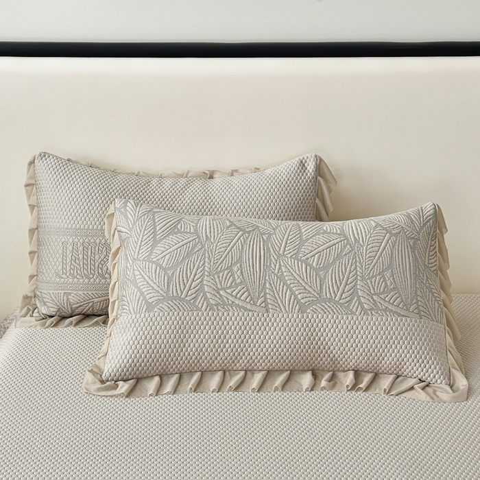 91家纺网 家纺一手货源 找家纺 星窝家纺 2026新款冰豆豆床裙款凉席 林间棕影