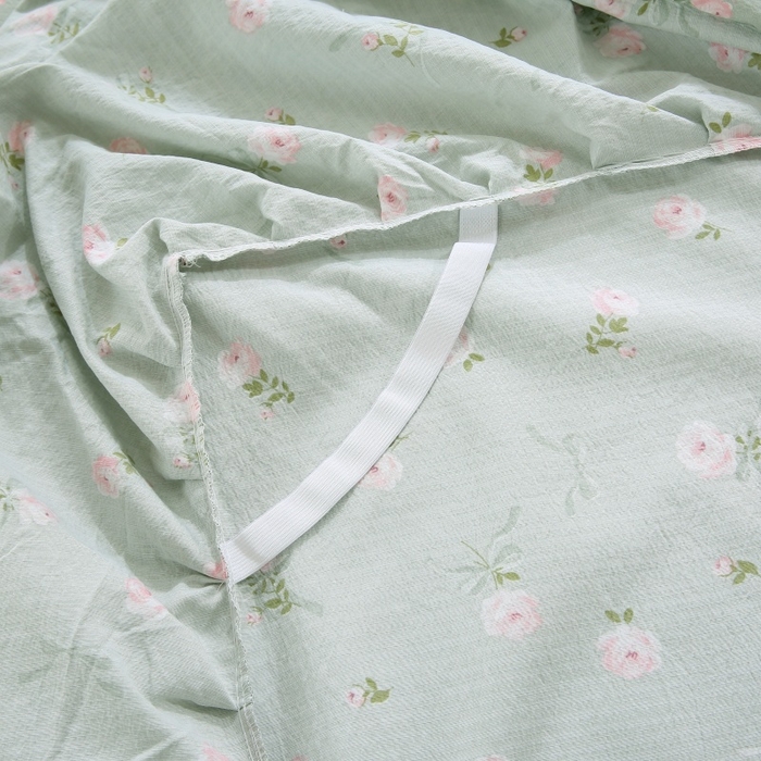 91家纺网 家纺一手货源 找家纺 乐逸家纺 2026新款A类母婴双层纱床裙韩版蕾丝花边床裙小清新印花床裙源头供货现货 半身倾慕