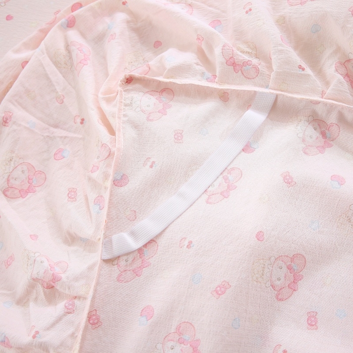 91家纺网 家纺一手货源 找家纺 乐逸家纺 2026新款A类母婴双层纱床裙韩版蕾丝花边床裙小清新印花床裙源头供货现货 甜蜜甜筒