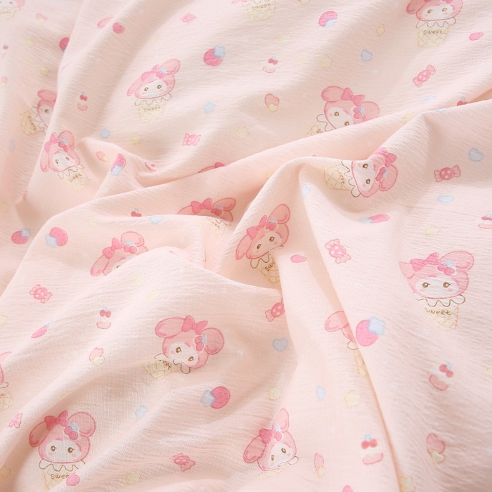 91家纺网 家纺一手货源 找家纺 乐逸家纺 2026新款A类母婴双层纱床裙韩版蕾丝花边床裙小清新印花床裙源头供货现货 甜蜜甜筒