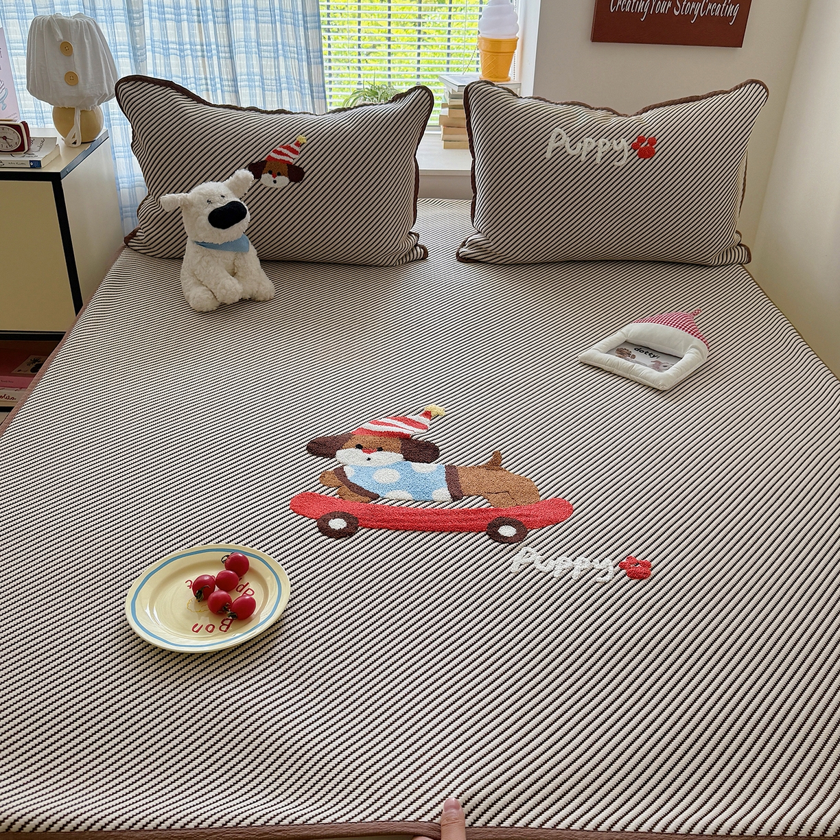 91家纺网 家纺一手货源 找家纺 （总）顾里家纺 2026新款Pe凉感仿冰藤软席凉席三件套