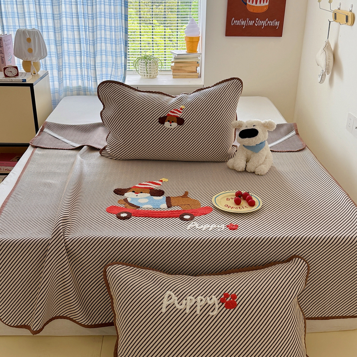 91家纺网 家纺一手货源 找家纺 （总）顾里家纺 2026新款Pe凉感仿冰藤软席凉席三件套