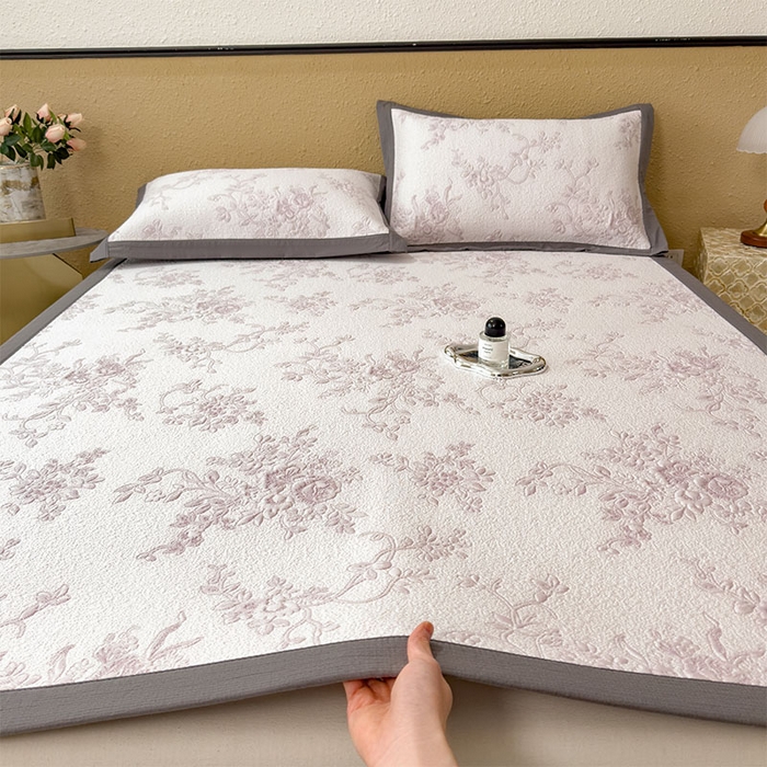 91家纺网 家纺一手货源 找家纺 （总）女子家纺 2026新款夏天A类母婴级凉感值过0.21凉豆豆软席凉席-思琳娜系列