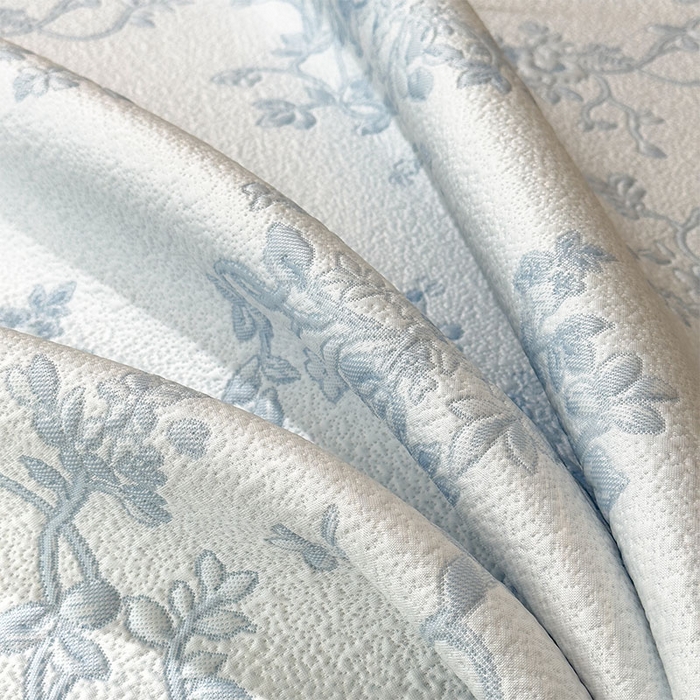 91家纺网 家纺一手货源 找家纺 女子家纺 2026新款夏天A类母婴级凉感值过0.21凉豆豆软席凉席-思琳娜系列 思琳娜-天空蓝-床席款