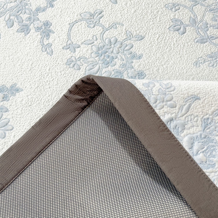 91家纺网 家纺一手货源 找家纺 女子家纺 2026新款夏天A类母婴级凉感值过0.21凉豆豆软席凉席-思琳娜系列 思琳娜-天空蓝-床席款