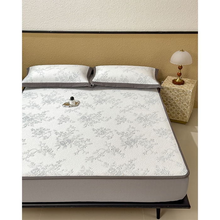 91家纺网 家纺一手货源 找家纺 女子家纺 2026新款夏天A类母婴级凉感值过0.21凉豆豆软席凉席-思琳娜系列 思琳娜-淡蓝-床笠款