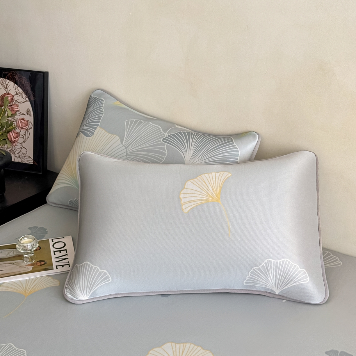 91家纺网 家纺一手货源 找家纺 （总）鑫姿席业 2026新款A类凉感抗菌凉席-银杏叶