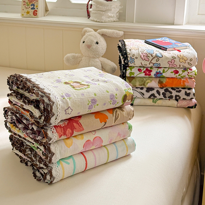 91家纺网 家纺一手货源 找家纺 （总）花伞家居 2026新款蕾丝花边款皱皱双层纱单床单床单单件含买家秀