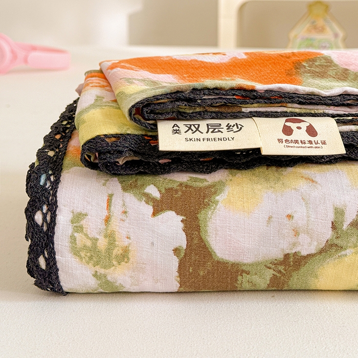 91家纺网 家纺一手货源 找家纺 （总）花伞家居 2026新款蕾丝花边款皱皱双层纱单床单床单单件含买家秀