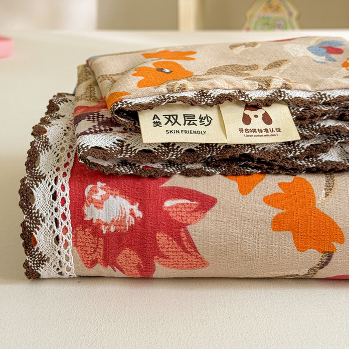 91家纺网 家纺一手货源 找家纺 花伞家居 2026新款蕾丝花边款皱皱双层纱单床单床单单件含买家秀 床单-予美