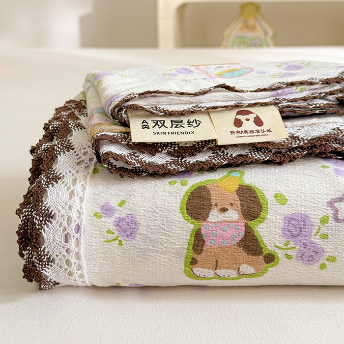 91家纺网 家纺一手货源 找家纺 （总）花伞家居 2026新款蕾丝花边款皱皱双层纱单床单床单单件含买家秀