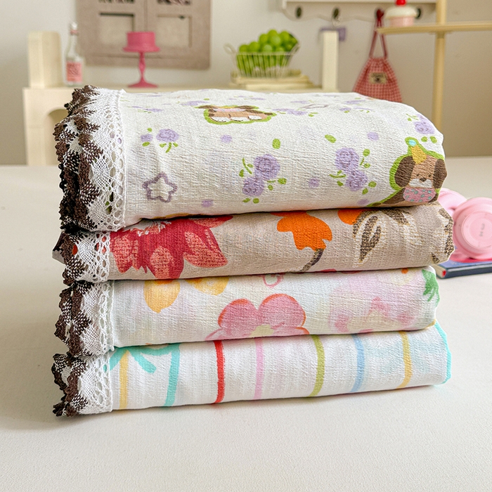 91家纺网 家纺一手货源 找家纺 花伞家居 2026新款蕾丝花边款皱皱双层纱单床单床单单件含买家秀 组合图仅供展示不可下单