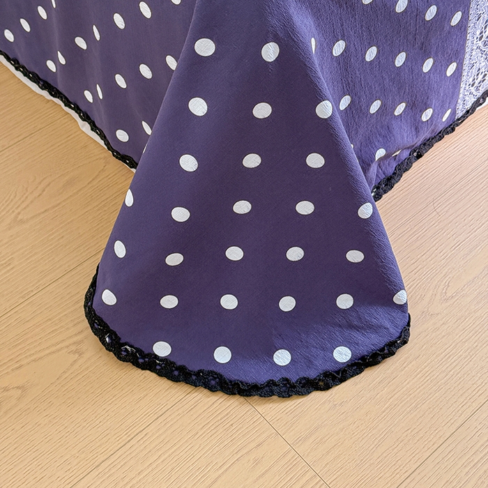 91家纺网 家纺一手货源 找家纺 花伞家居 2026新款蕾丝花边款皱皱双层纱单床单床单单件含买家秀 床单-蕾丝碎花