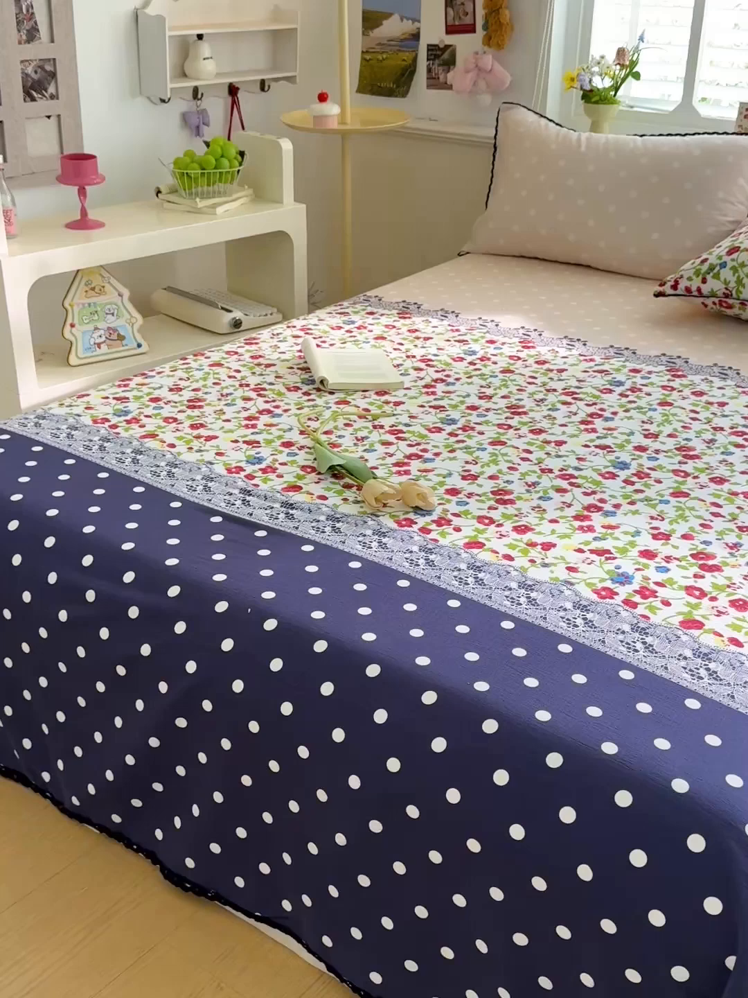 91家纺网 家纺一手货源 找家纺 花伞家居 2026新款蕾丝花边款皱皱双层纱单床单床单单件含买家秀 床单-蕾丝碎花