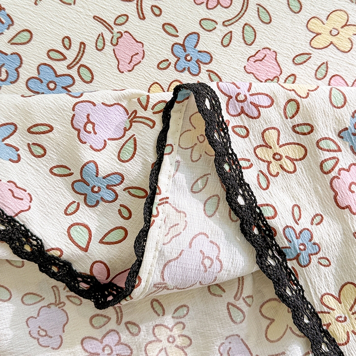 91家纺网 家纺一手货源 找家纺 花伞家居 2026新款蕾丝花边款皱皱双层纱单床单床单单件含买家秀 床单-美丽花园