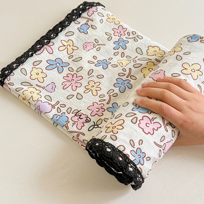 91家纺网 家纺一手货源 找家纺 花伞家居 2026新款蕾丝花边款皱皱双层纱单床单床单单件含买家秀 床单-美丽花园