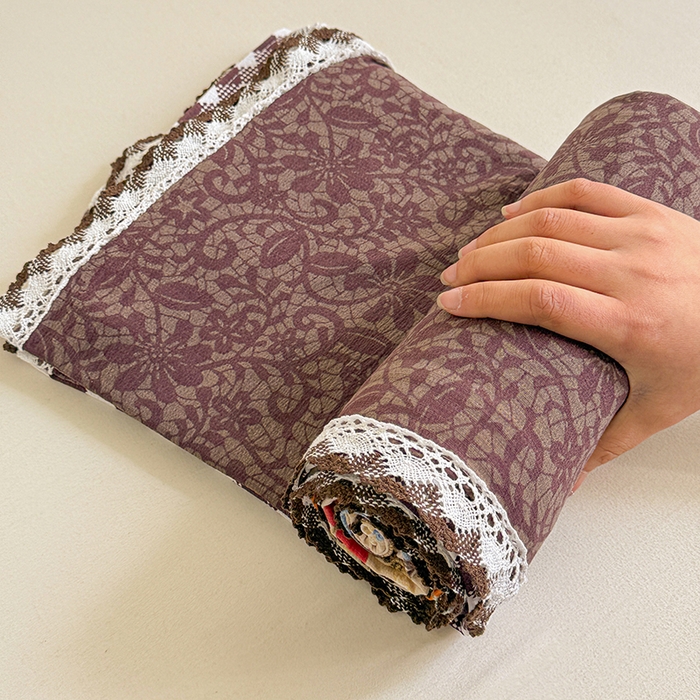 91家纺网 家纺一手货源 找家纺 花伞家居 2026新款蕾丝花边款皱皱双层纱单床单床单单件含买家秀 床单-予美