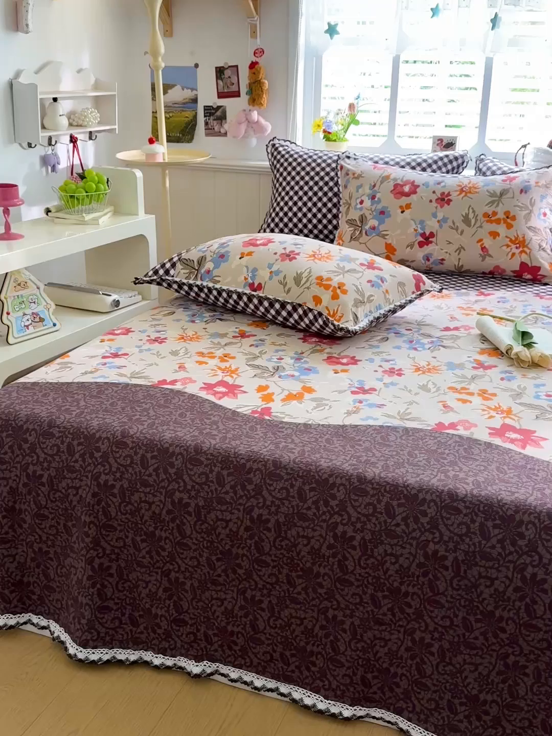 91家纺网 家纺一手货源 找家纺 花伞家居 2026新款蕾丝花边款皱皱双层纱单床单床单单件含买家秀 床单-予美