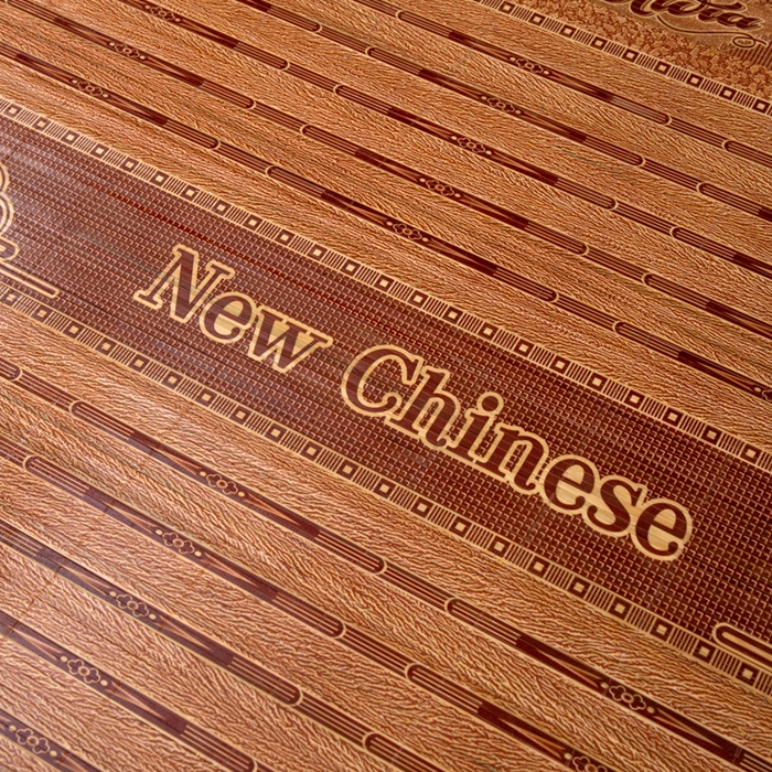 91家纺网 家纺一手货源 找家纺 好艺佳 2026新品竹席凉席冰丝席印花冰藤席折叠夏季草席单人双人宿舍学生 国风-咖