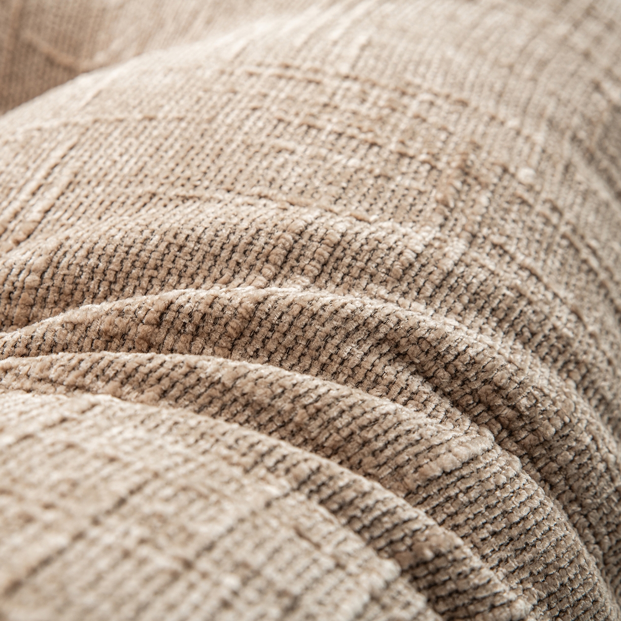 91家纺网 家纺一手货源 找家纺 美达人 2026新款肌理麻靠背 肌理-纽扣-沙棕色