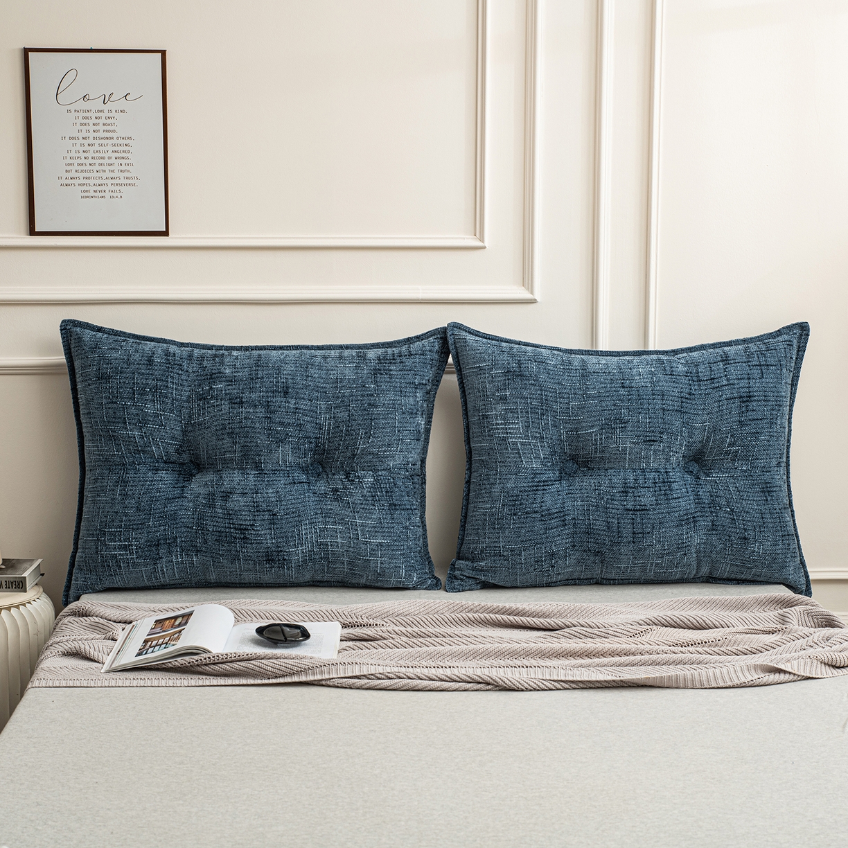 91家纺网 家纺一手货源 找家纺 美达人 2026新款肌理麻靠背 肌理-纽扣-石兰