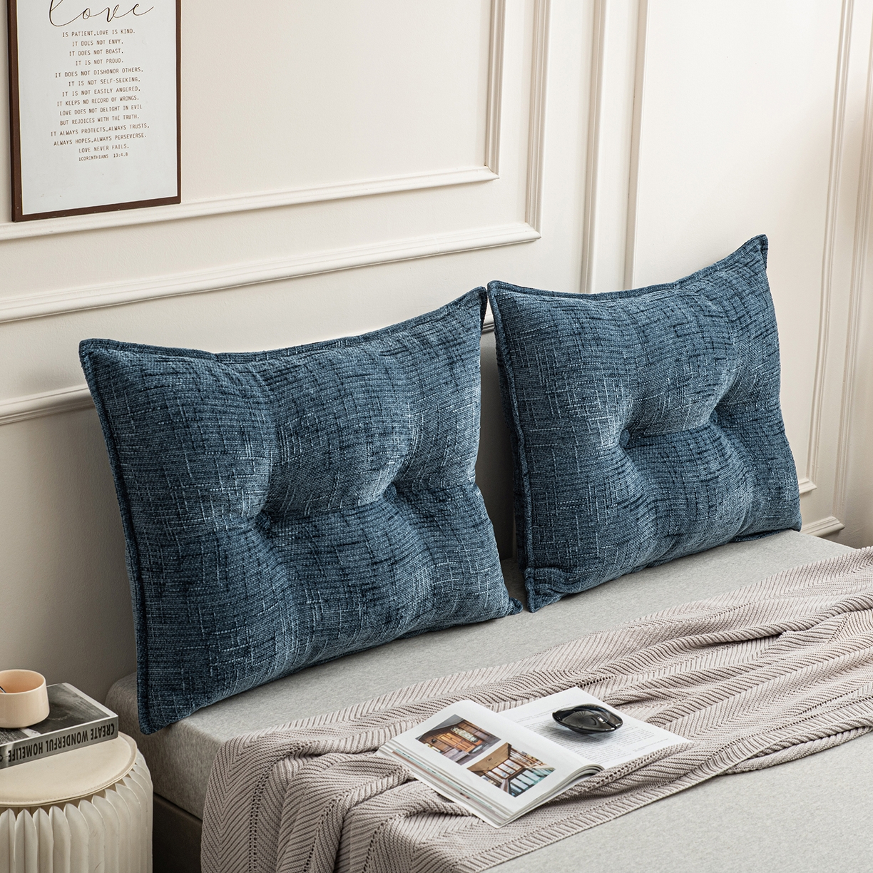 91家纺网 家纺一手货源 找家纺 美达人 2026新款肌理麻靠背 肌理-纽扣-石兰