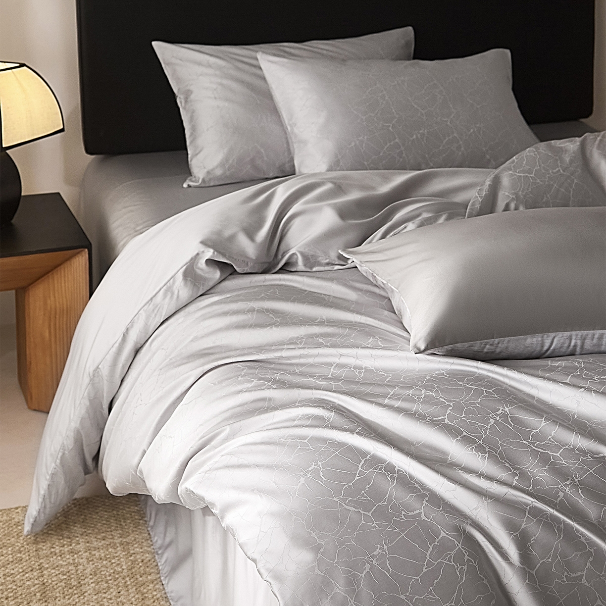 91家纺网 家纺一手货源 找家纺 （总）ONE TWO ONE 121 2026新款60支轻奢天丝棉床上用品四件套天丝棉提花款