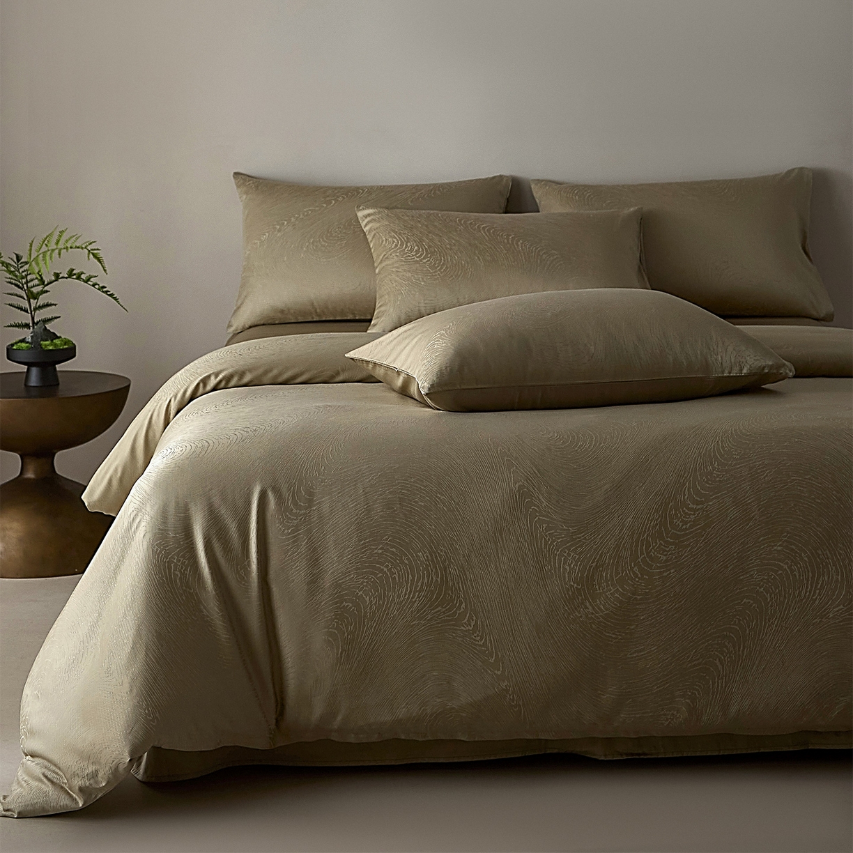 91家纺网 家纺一手货源 找家纺 ONE TWO ONE 121 2026新款60支轻奢天丝棉床上用品四件套天丝棉提花款 墨尔本